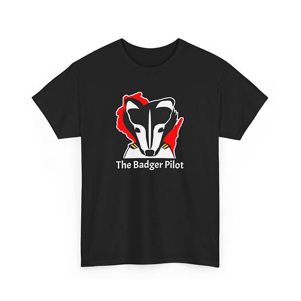 Bold Badger Unisex Heavy Cotton Tee - Unique Wildlife Graphic T-Shirt - Image 3