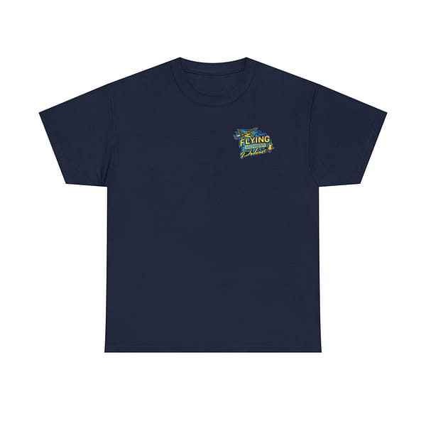 Small Logo Flying Midwest Podcast Unisex Heavy Cotton Tee - Aviation Enthusiast T-Shirt - Image 13