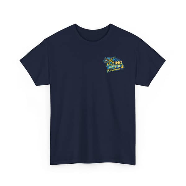 Small Logo Flying Midwest Podcast Unisex Heavy Cotton Tee - Aviation Enthusiast T-Shirt - Image 15