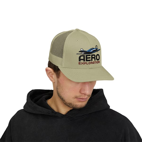 Aero Exploration Snapback Trucker Cap - Stylish Aviation Hat - Image 7