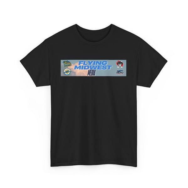 Flying Midwest Media Unisex Heavy Cotton Tee - Casual Graphic T-Shirt - Image 3