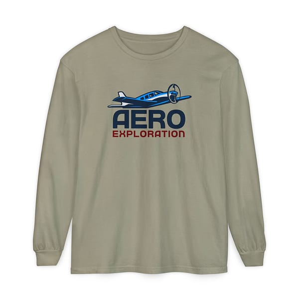 AeroExploration Garment-dyed Long Sleeve T-Shirt - Image 5