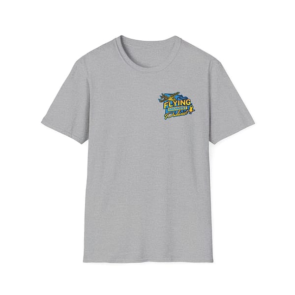 Flying Midwest Podcast Small Logo T-Shirt - Image 2