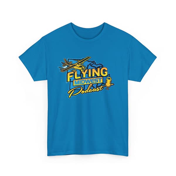 Flying Midwest Podcast Unisex Heavy Cotton Tee - Aviation Enthusiast T-Shirt - Image 11