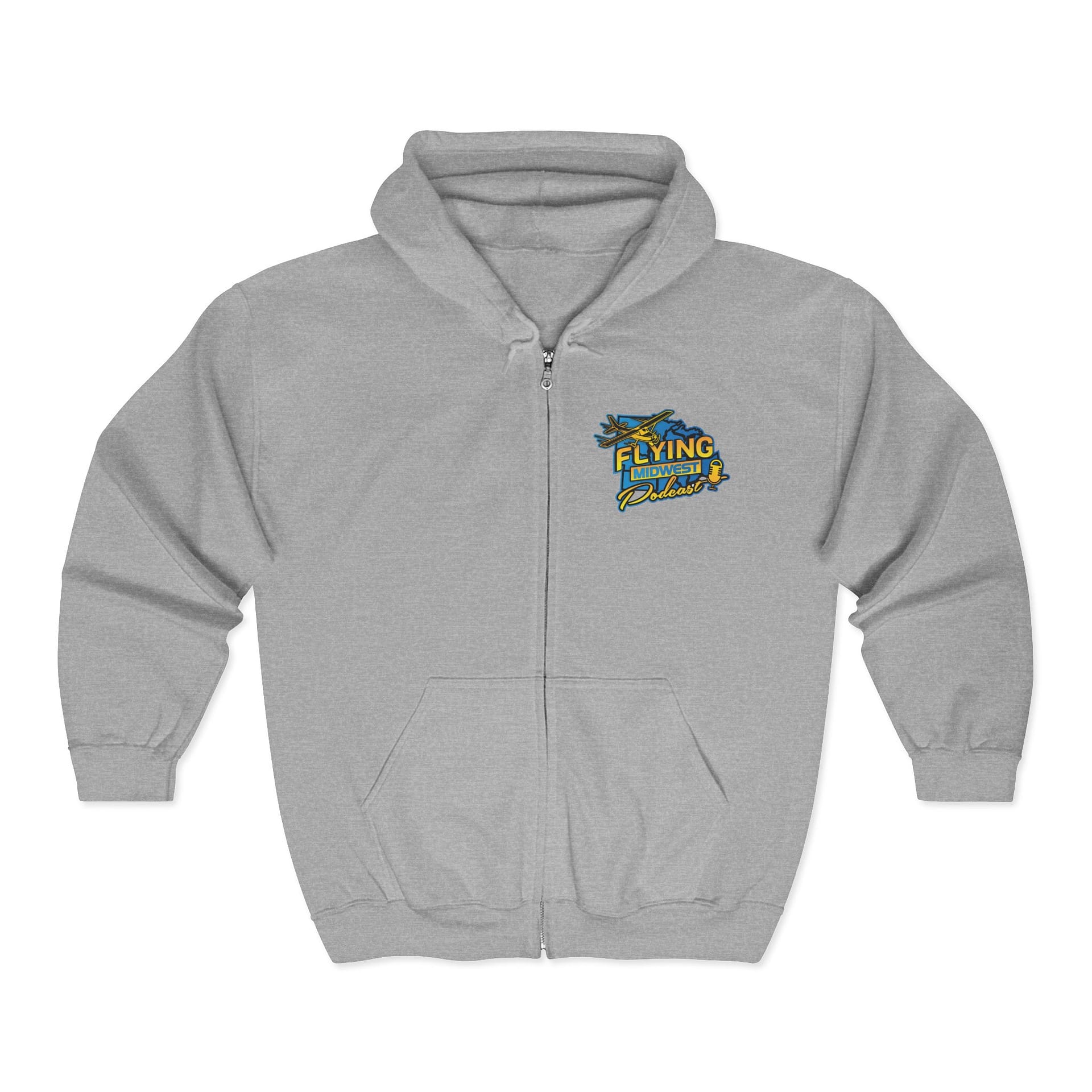 Flying Midwest High Graphic Hoodie Zip Sweatshirt - Image 5