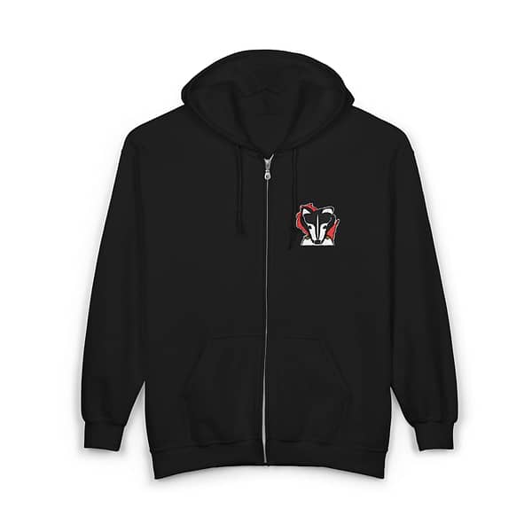 Badger Pilot Embroidered Unisex Heavy Blend Full Zip Hooded Sweatshirt - Image 2
