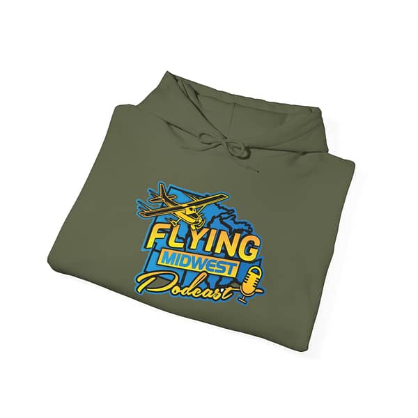 Flying Midwest Podcast Hooded Sweatshirt - Image 12