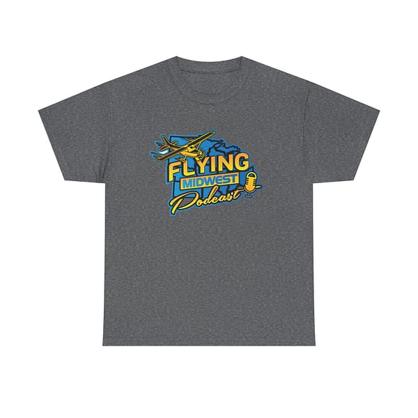 Flying Midwest Podcast Unisex Heavy Cotton Tee - Aviation Enthusiast T-Shirt - Image 5