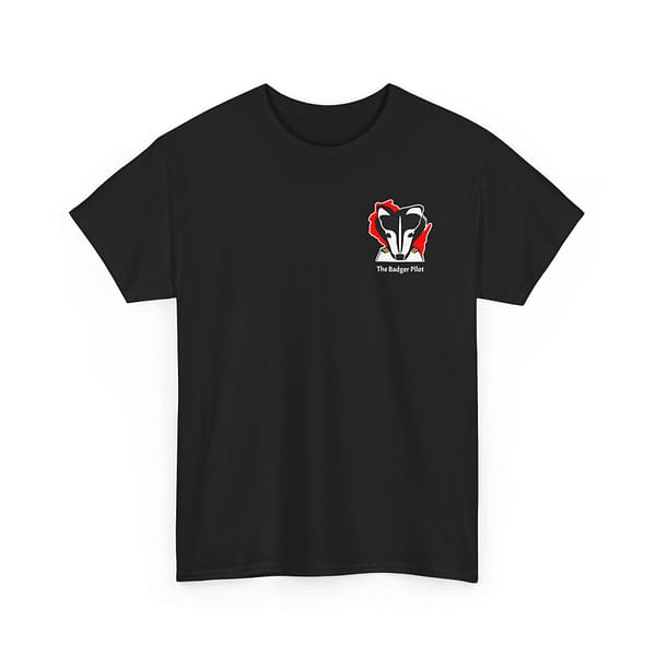 Small Logo Badger Pilot  Unisex Heavy Cotton Tee - Image 3