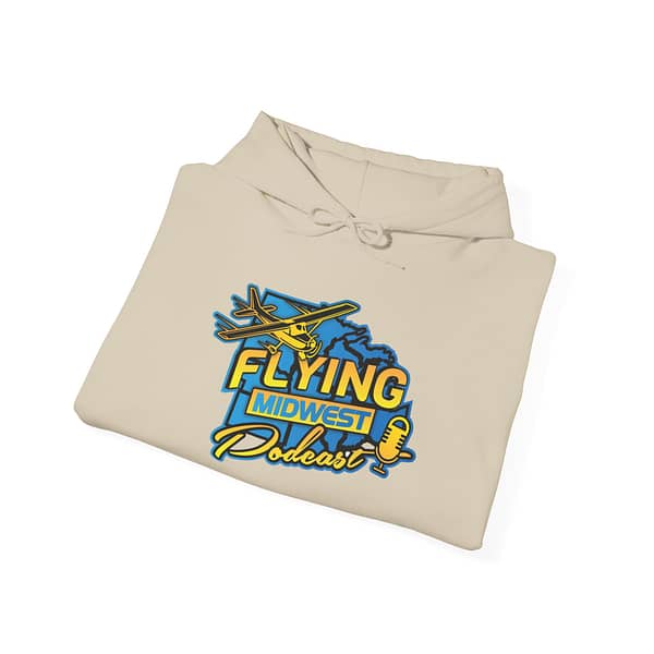 Flying Midwest Podcast Hooded Sweatshirt - Image 8