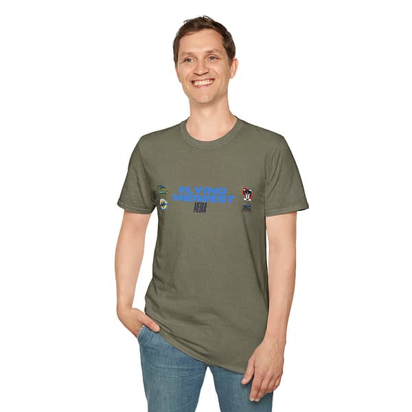 Flying Midwest Media - 4 Logo T-shirt - Image 4