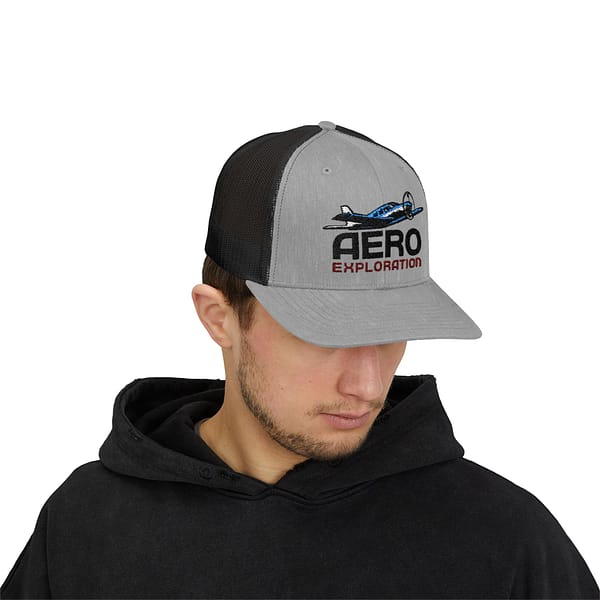Aero Exploration Snapback Trucker Cap - Stylish Aviation Hat - Image 3