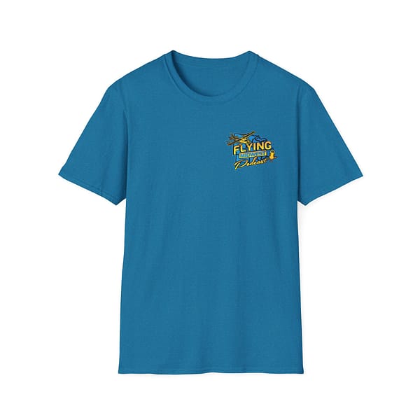 Flying Midwest Podcast Small Logo T-Shirt - Image 4
