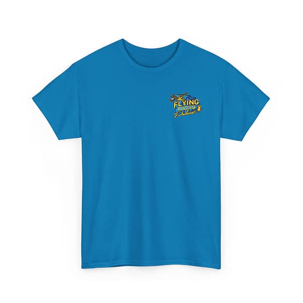Small Logo Flying Midwest Podcast Unisex Heavy Cotton Tee - Aviation Enthusiast T-Shirt - Image 11