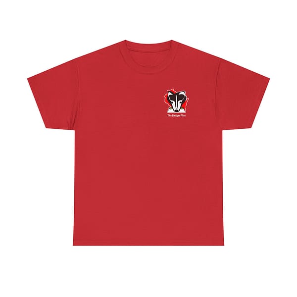 Small Logo Badger Pilot  Unisex Heavy Cotton Tee - Image 9