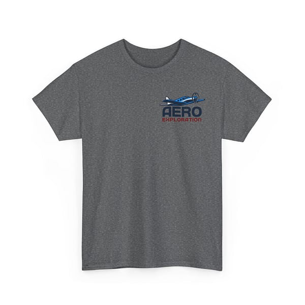 Small Logo Aero Exploration Unisex Heavy Cotton Tee - Image 7