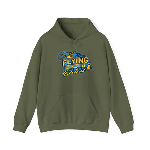 Flying Midwest Podcast Hooded Sweatshirt - Image 9