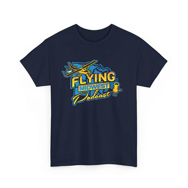 Flying Midwest Podcast Unisex Heavy Cotton Tee - Aviation Enthusiast T-Shirt - Image 15