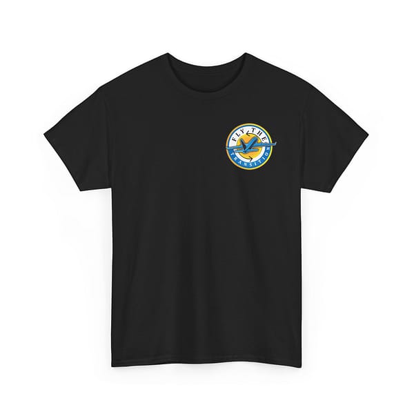 Small Logo Fly the Transition Unisex Heavy Cotton Tee - Image 3