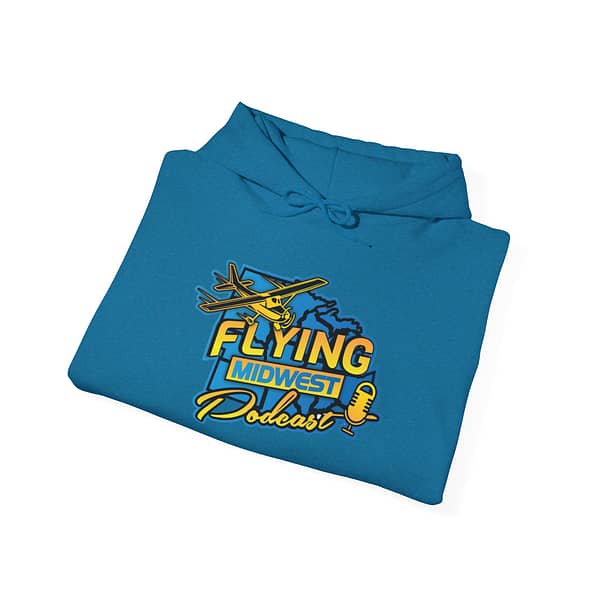 Flying Midwest Podcast Hooded Sweatshirt - Image 20
