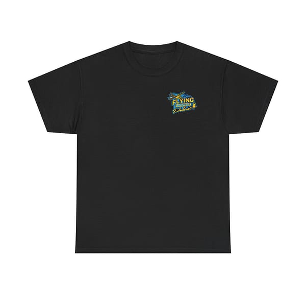 Small Logo Flying Midwest Podcast Unisex Heavy Cotton Tee - Aviation Enthusiast T-Shirt