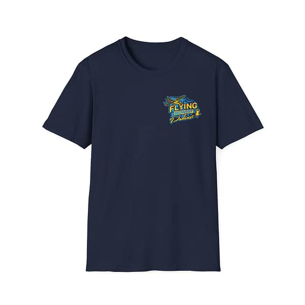 Flying Midwest Podcast Small Logo T-Shirt - Image 6