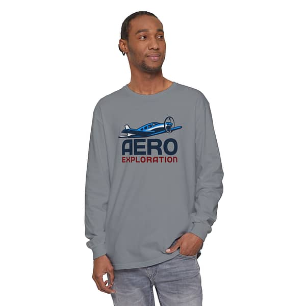 AeroExploration Garment-dyed Long Sleeve T-Shirt - Image 3