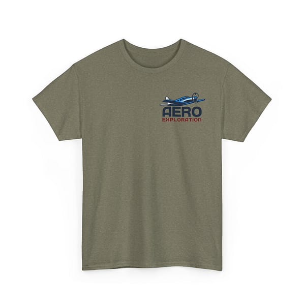 Small Logo Aero Exploration Unisex Heavy Cotton Tee - Image 3