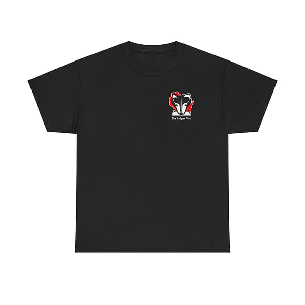 Small Logo Badger Pilot  Unisex Heavy Cotton Tee