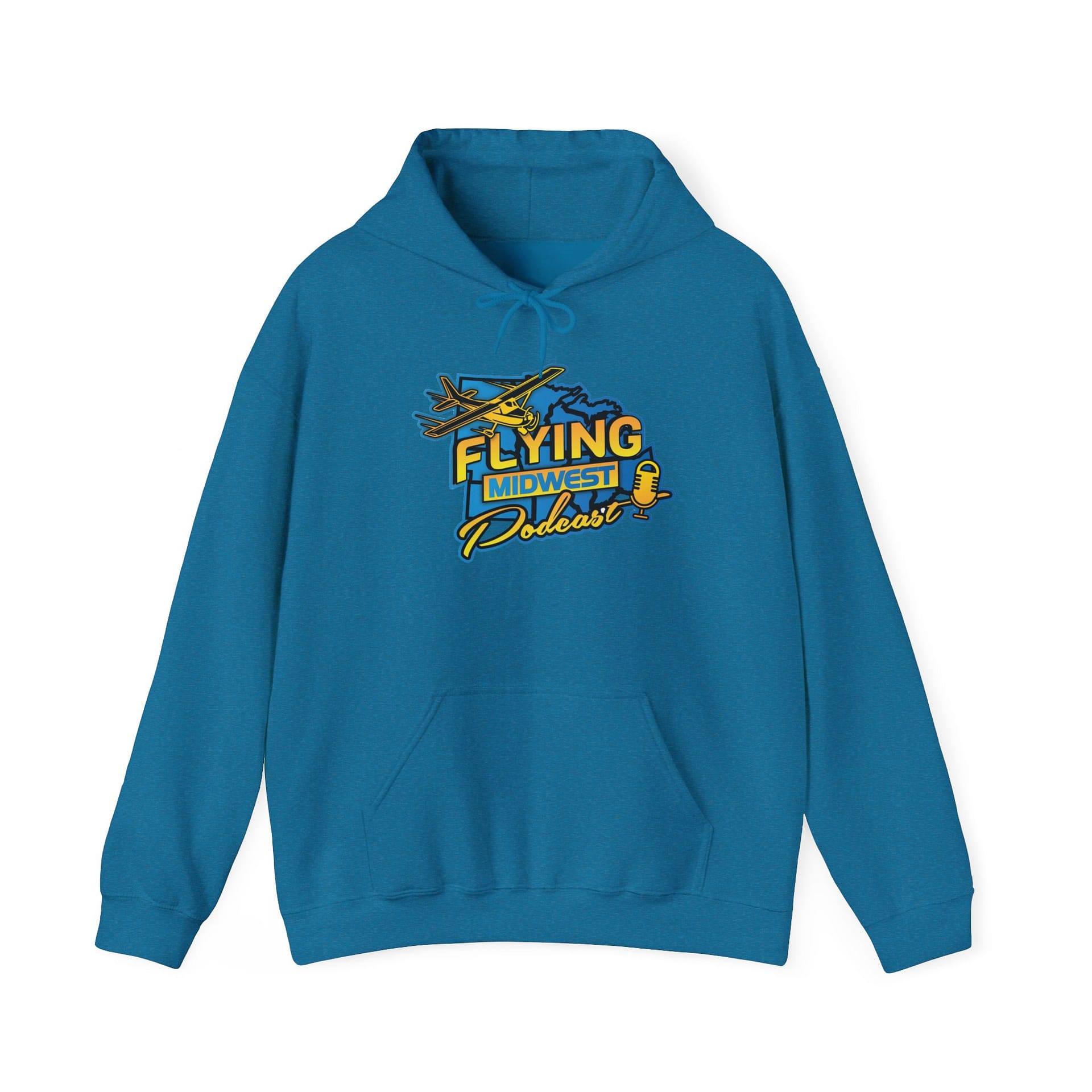 Flying Midwest Podcast Hooded Sweatshirt - Image 17