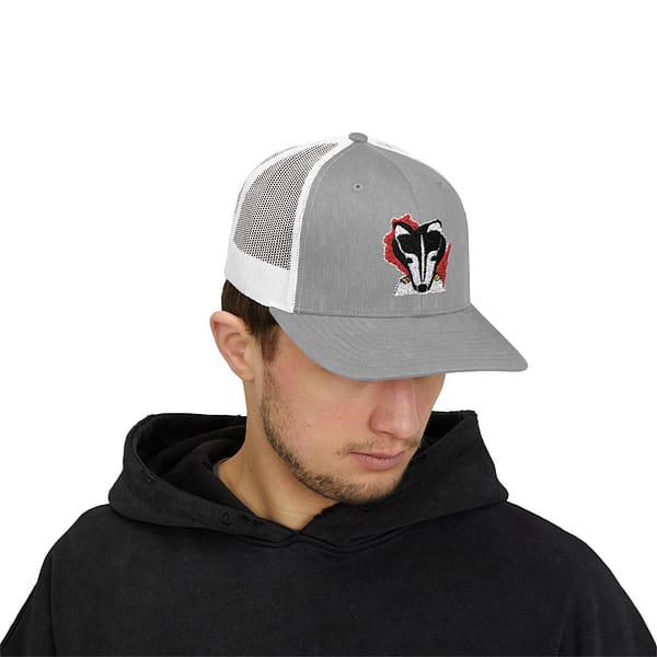 Badger Patch Snapback Trucker Cap - Image 11