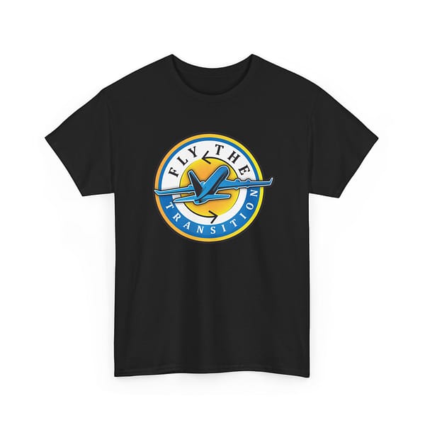 Fly the Transition Unisex Heavy Cotton Tee - Casual Comfort for Dreamers - Image 3