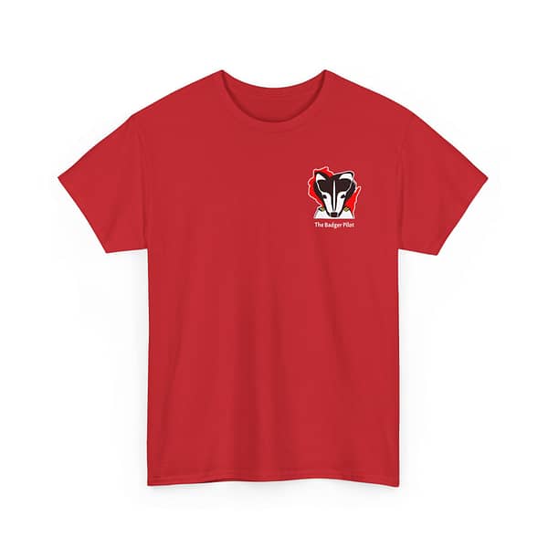Small Logo Badger Pilot  Unisex Heavy Cotton Tee - Image 11
