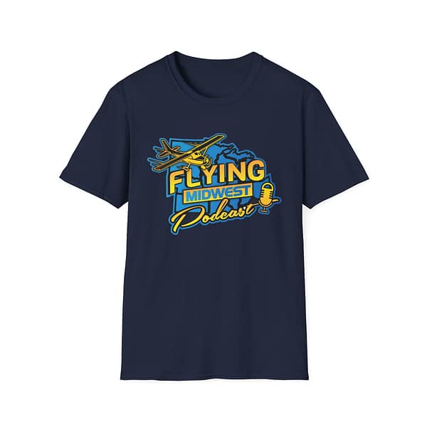 Flying Midwest Podcast Unisex T-Shirt - Image 6