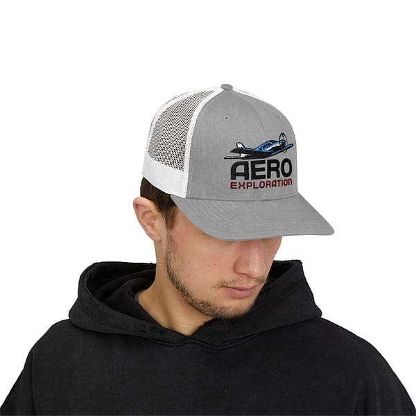 Aero Exploration Snapback Trucker Cap - Stylish Aviation Hat - Image 11