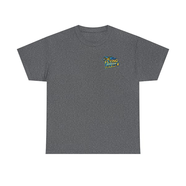 Small Logo Flying Midwest Podcast Unisex Heavy Cotton Tee - Aviation Enthusiast T-Shirt - Image 5