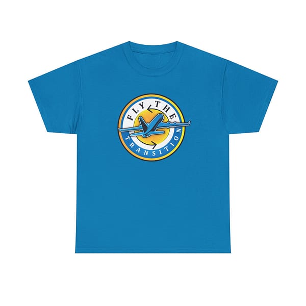Fly the Transition Unisex Heavy Cotton Tee - Casual Comfort for Dreamers - Image 9