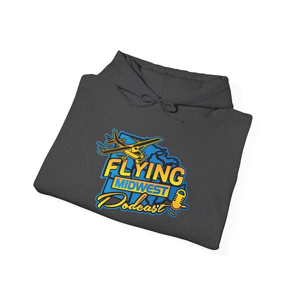 Flying Midwest Podcast Hooded Sweatshirt - Image 16
