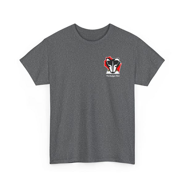 Small Logo Badger Pilot  Unisex Heavy Cotton Tee - Image 7