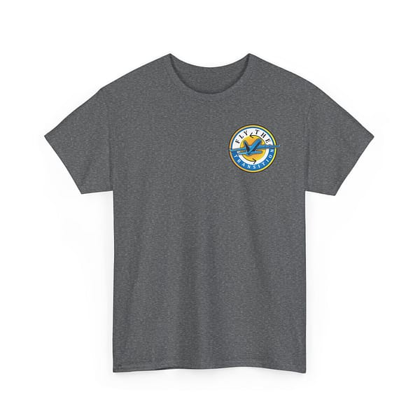 Small Logo Fly the Transition Unisex Heavy Cotton Tee - Image 7