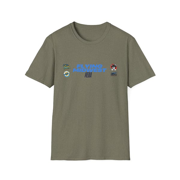 Flying Midwest Media - 4 Logo T-shirt - Image 3