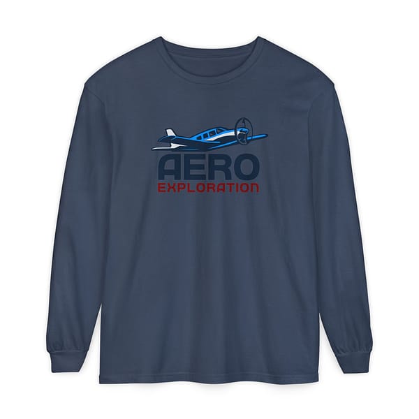 AeroExploration Garment-dyed Long Sleeve T-Shirt - Image 9
