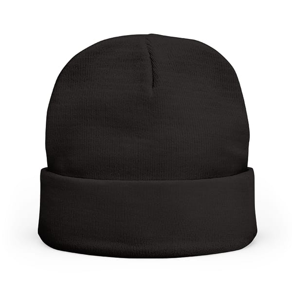 Embroidered Badger Knit Beanie - Image 6