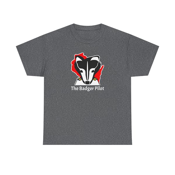 Bold Badger Unisex Heavy Cotton Tee - Unique Wildlife Graphic T-Shirt - Image 5