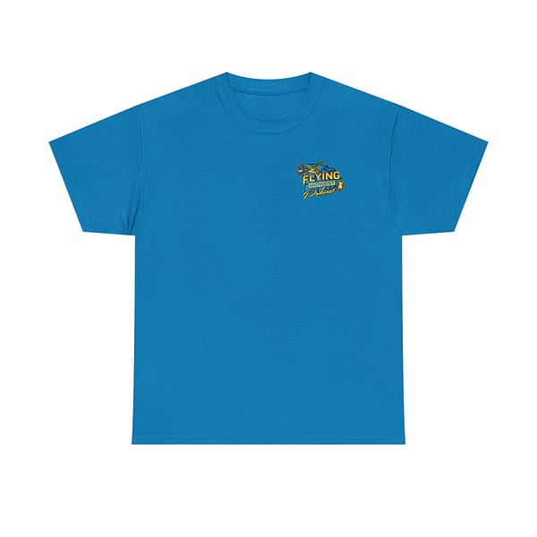 Small Logo Flying Midwest Podcast Unisex Heavy Cotton Tee - Aviation Enthusiast T-Shirt - Image 9